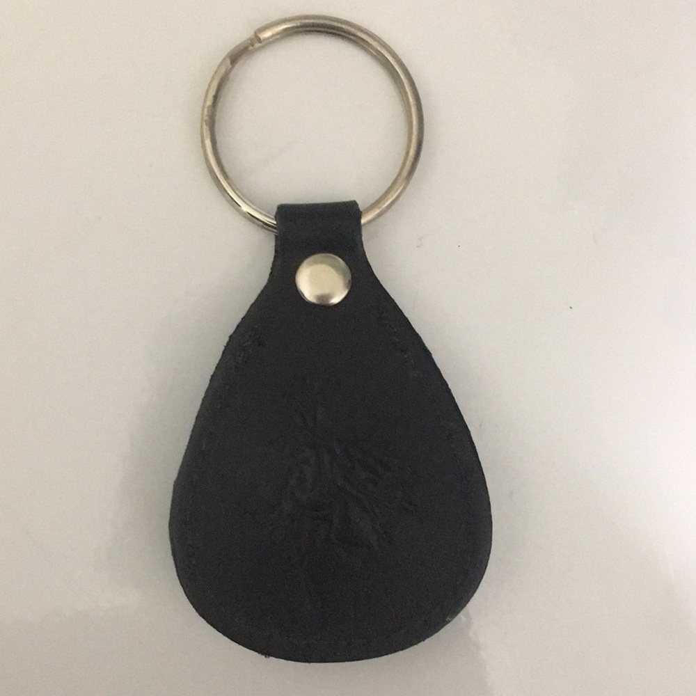 Tooled Leather Key Chain - Picture 4 of 6